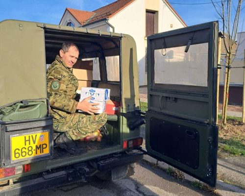 Zahvala Hrvatskoj vojsci na donaciji prehrambenih proizvoda