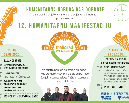 Program 12. humanitarne manifestacije “Mali grad velikog srca”